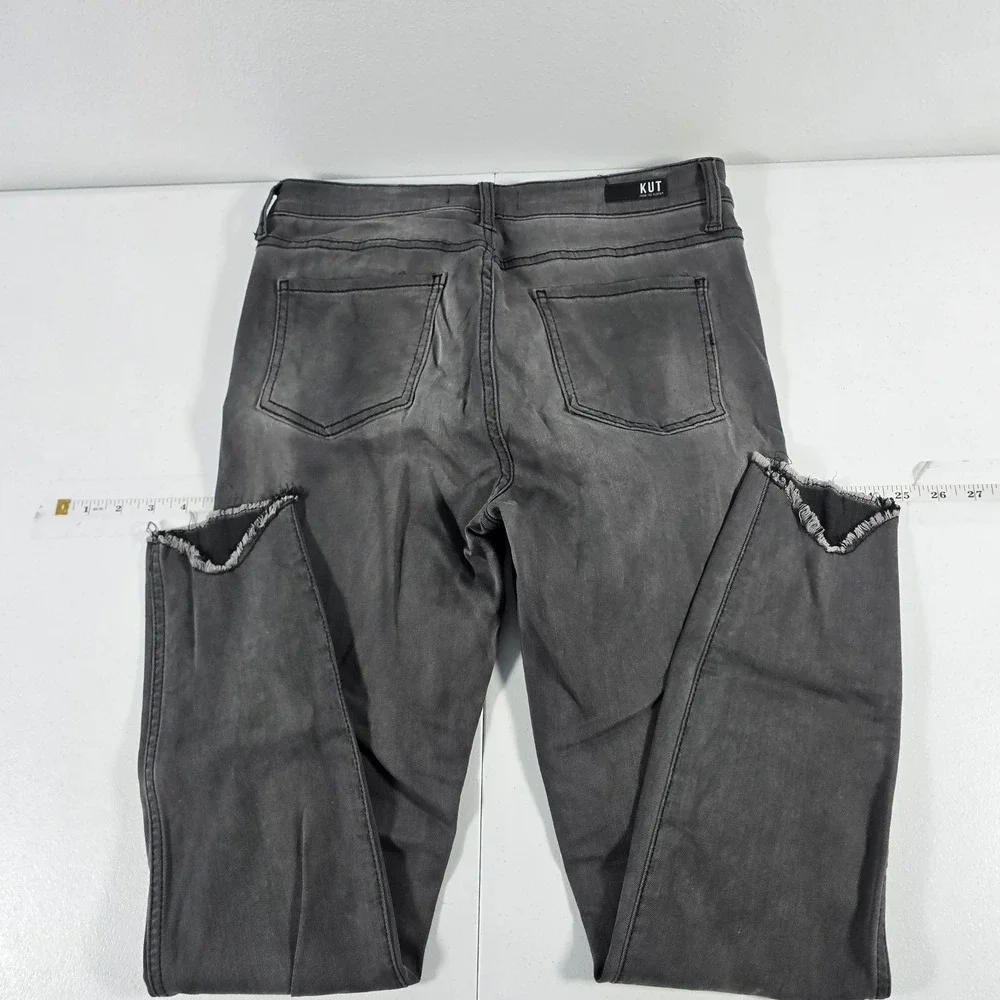 KUT from the Kloth Connie Fab Ab High Rise Ankle Skinny Grey Jeans Size‎ 8